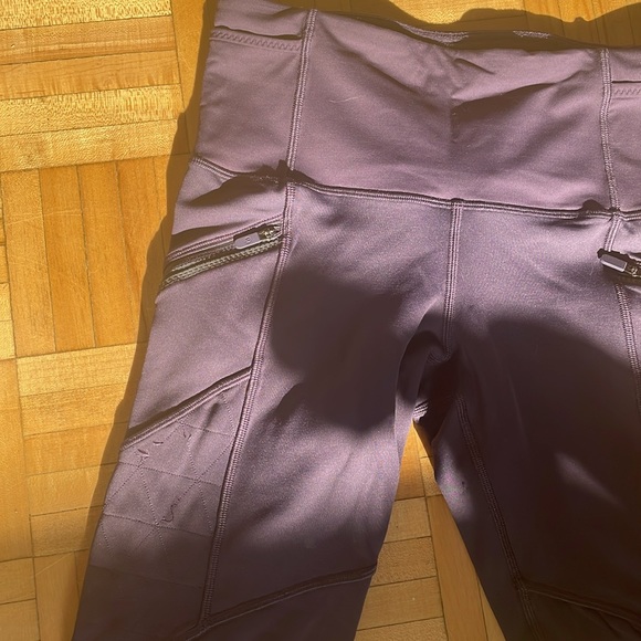 purple lululemon leggings with pockets! - Picture 2 of 4